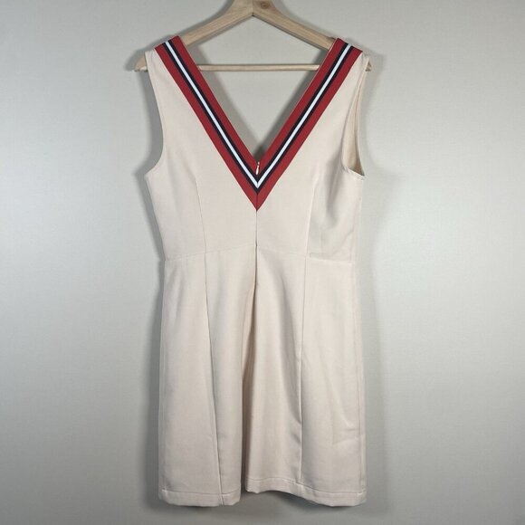 English Factory Varsity Sleeveless Stripe Dress Size M Sporty Athleisure Tennis - Picture 9 of 13